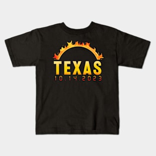 Texas Solar Eclipse For s Or Wo Eclipse Kids T-Shirt